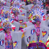 La comparsa 'Los Tukanes' de Alange conquista Europa con su traje de carnaval