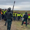 Primeros enfrentamientos serios entre manifestantes y agentes