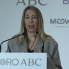 María Guardiola en el Foro ABC