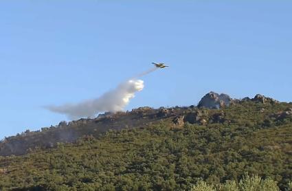 Incendio en Oliva de Mérida