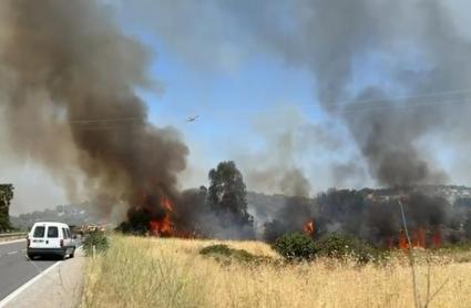 Incendio en Zafra