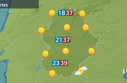 Mapa de previsión del 5 de agosto