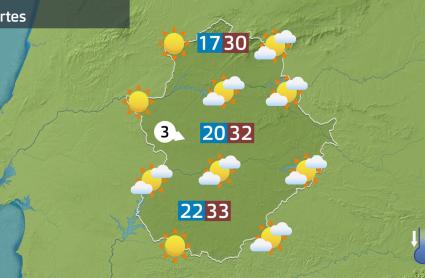 Mapa de previsión 13 de agosto