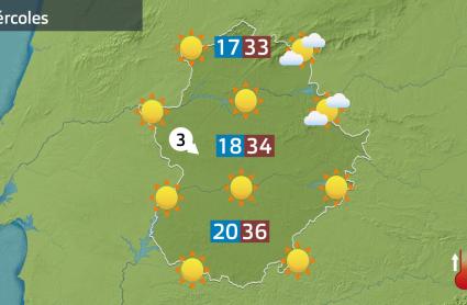 Mapa de previsión 14 de agosto