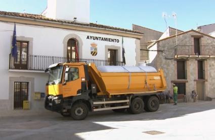 Camión cisterna en Barrado