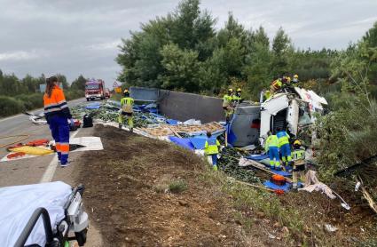 Accidente en el cruce de La Fatela