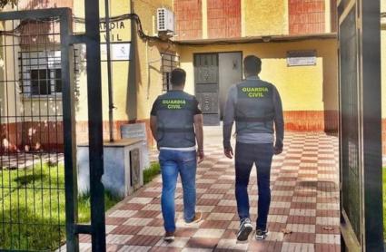 Agentes de la Guardia Civil en Villanueva de la Serena