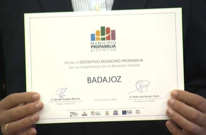 Badajoz, primer Municipio Profamilia en Extremadura