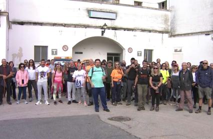 Marcha en Valencia de Alcántara por un tren digno