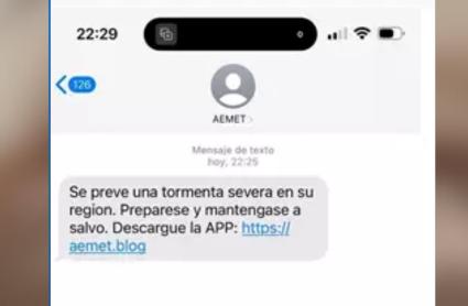 Alerta de estafa: AEMET avisa de la llegada de SMS falsos suplantando su identidad