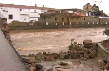 Estragos causados por 'Efraín' en La Roca de la Sierra