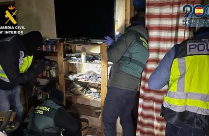 Operación conjunta de la Guardia Civil y Policía Nacional