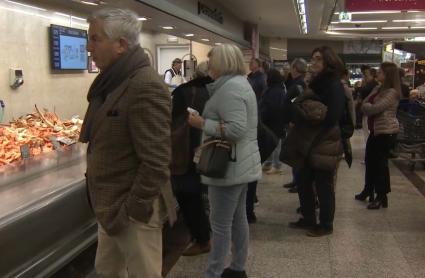 Supermercados llenos en los últimos días del año