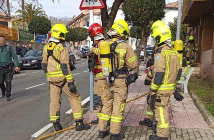 Trece personas han resultado afectadas por un incendio en una vivienda de Jaraíz de la Vera