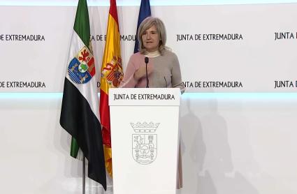 Victoria Bazaga, portavoz de la Junta de Extremadura