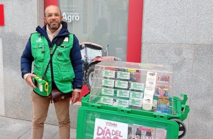 Ismael, vendedor de la ONCE que ha repartido la suerte en Guareña