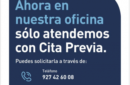 La UTE del Agua de Plasencia atiende con cita previa