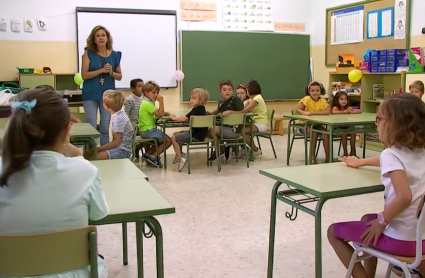 Aula de un colegio de primaria. 