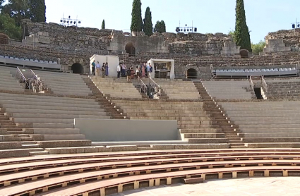 Imagen del nuevo graderío del Teatro Romano