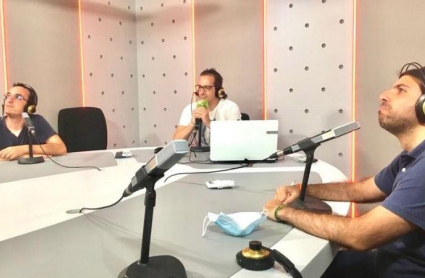 El equipo de 'En juego' en el estudio de Canal Extremadura