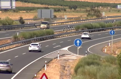 Circulación de coches en carretera