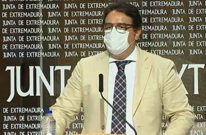 El consejero José María Vergeles en rueda de prensa