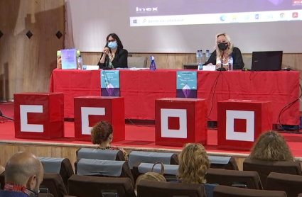Imagen de la presentación del estudio sobre acoso sexual en el trabajo, elaborado por Comisiones Obreras y la Universidad de Extremadura. 