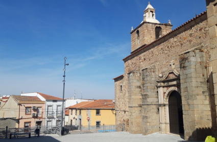 Imagen de la plaza de La Haba (Badajoz)