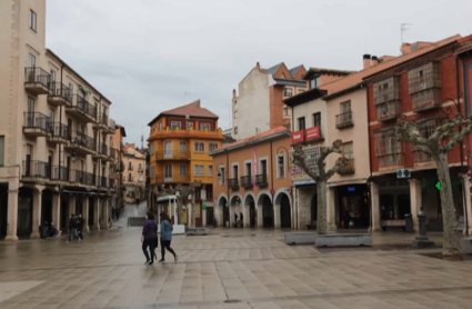Plaza de Aranda del Duero, una de las localidades confinadas en Castilla y León