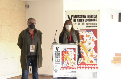 Toñi Álvarez y Marce Solís, directores de la Muestre Ibérica de Artes Escénicas durante la presentación de la V edición