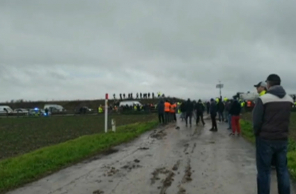 Los camioneros en Reino Unido se realizan PCRs para volver a casa 