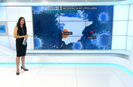 Incidencia acumulada en Extremadura a 14 días. La más alta de toda la Península