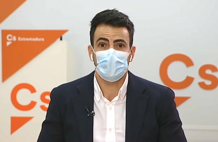 David Salazar, diputado y líder de Ciudadanos en Extremadura