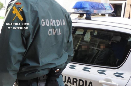 Operación de detención del sospechoso por parte de la Guardia Civil