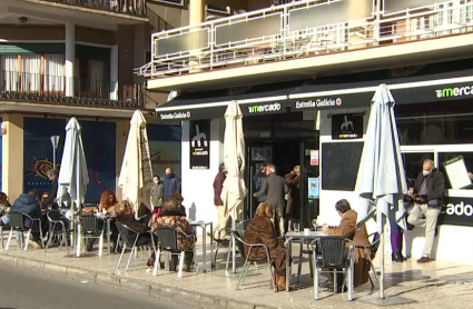 Terraza de un bar de Badajoz