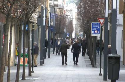 Imagen de la calle Menacho de Badajoz este fin de semana 