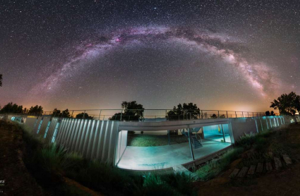 Arco de la Vía Láctea visto desde Extremadura