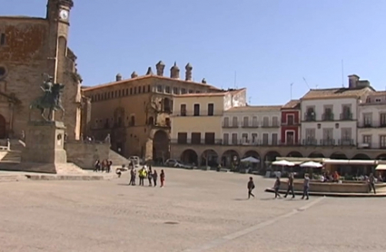 Plaza mayor de Trujillo sin la tradicional fiesta del Chíviri