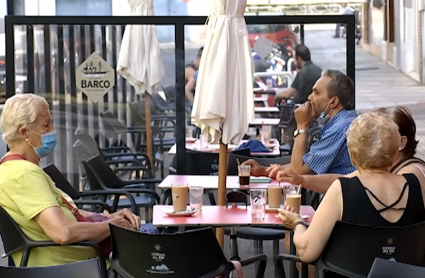 terraza de un bar en Badajoz