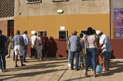 Taquilla de la Plaza de Toros de Badajoz.