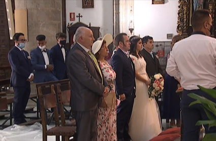 Momento de la boda de María y Francisco