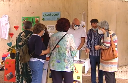 La voluntaria Pepita Pérez en una mesa del Encuentro para la solidaridad y la participación social 