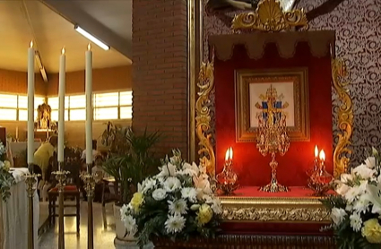 Imagen de la reliquia de San Juan Pablo II