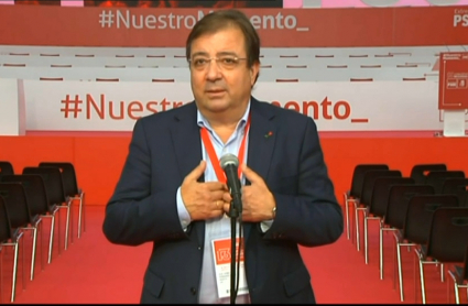 Vara en el Congreso del PSOE de Extremadura