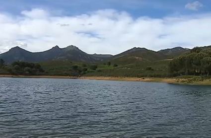 La playa de Cañamero estaría ubicada en este punto del embalse 'Cancho del Fresno'