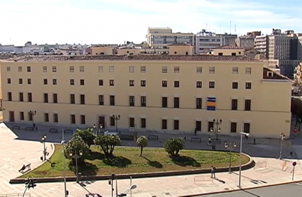 Fachada del Hospital Provincial de Badajoz