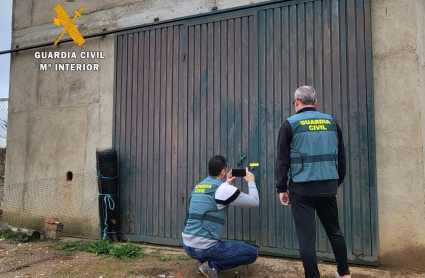 Agentes realizando una inspección ocular tras uno de los robos