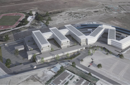 Recreación del nuevo hospital de Cáceres