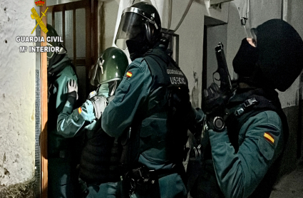 Imagen del operativo policial