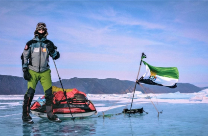 José Trejo ya cruzó el lago Baikal, en plena Siberia Rusa